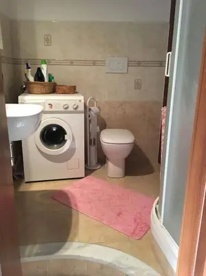 Bagno di La casa sul ponte: spacious apartment in Zoagli