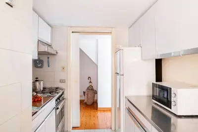 Cucina o angolo cottura di Casa Elvira - Centro storico sul mare a Rapallo