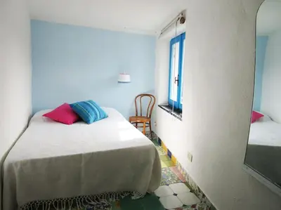 Letto o letti in una camera di The Cinque Terre nest, with terrace and view