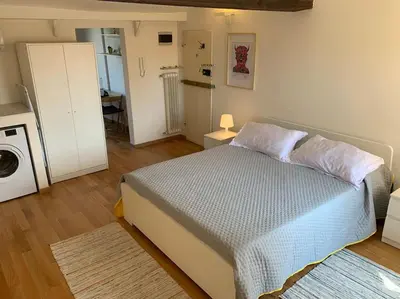 Letto o letti in una camera di Domus Pioppa