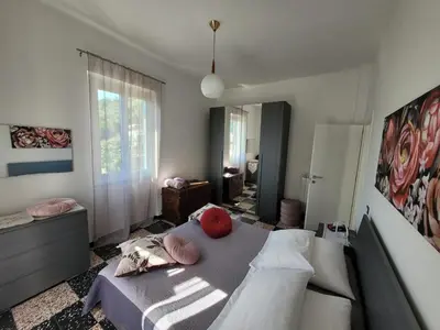 Letto o letti in una camera di Ca' du Bertu