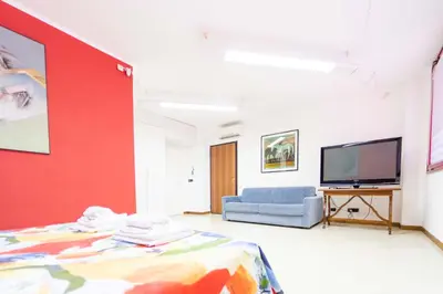 TV o dispositivi per l'intrattenimento presso 178 - Baia delle Favole Loft, 300metri dal mare di Sestri