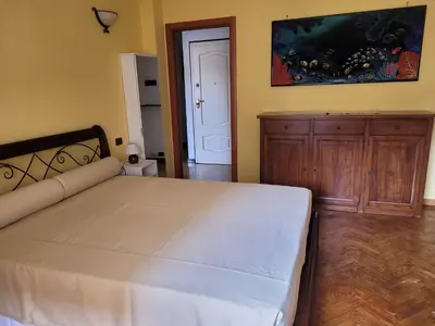 Letto o letti in una camera di Ca' Soleil