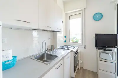 Cucina o angolo cottura di 179 - Casa Sea and Sun, Balcone vista mare,100m dal mare