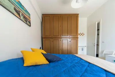 Letto o letti in una camera di 179 - Casa Sea and Sun, Balcone vista mare,100m dal mare