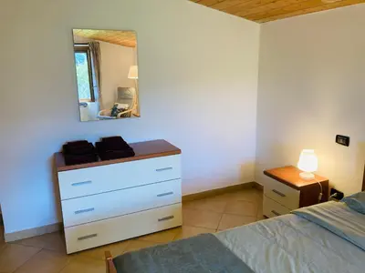 Letto o letti in una camera di Casa nella natura a Bobbio