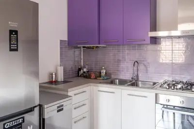 Cucina o angolo cottura di Casa Moro, monolocale moderno nel centro storico