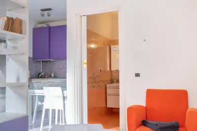 Cucina o angolo cottura di Casa Moro, monolocale moderno nel centro storico
