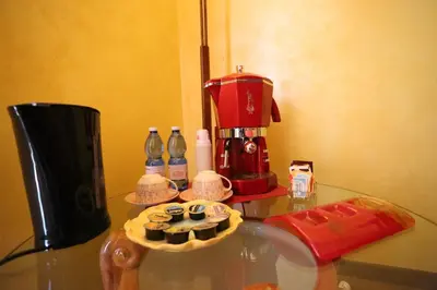 Set per la preparazione di tè e caffè presso B & B L'almanacco