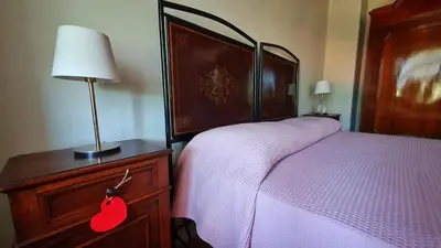 Letto o letti in una camera di Il Bordone del Pellegrino