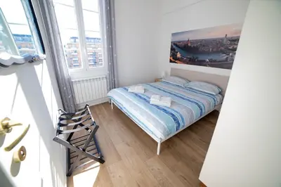 Letto o letti in una camera di BnBina: nel cuore di Lavagna