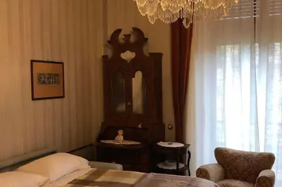 Letto o letti in una camera di Appartamento Clara