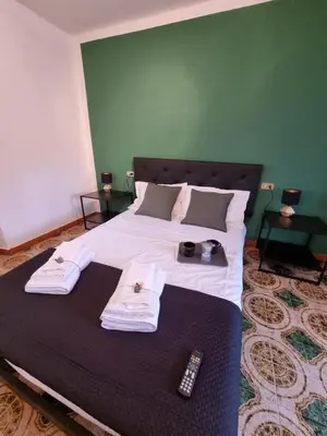 Letto o letti in una camera di Ca' della Bardona
