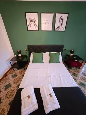 Letto o letti in una camera di Ca' della Bardona