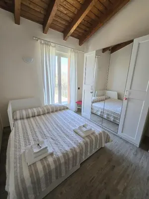 Letto o letti in una camera di Oasi di pace nella Val di Taro