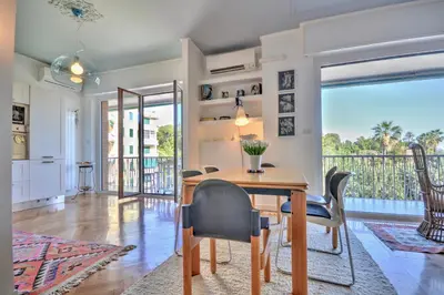 Balcone o terrazza di Ca' Muna - Sea View Penthouse, Private Rooftop, Walking to the Beach