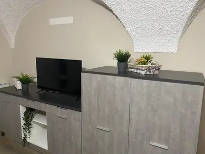 TV o dispositivi per l'intrattenimento presso Appartamento B&B C'era una volta