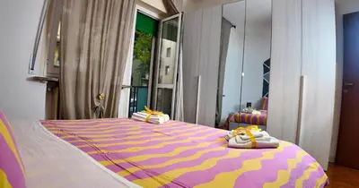 Letto o letti in una camera di Stabia House
