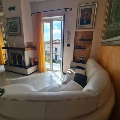 Area soggiorno di Casa Orchidea a La Spezia