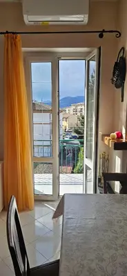 Area soggiorno di Casa Orchidea a La Spezia