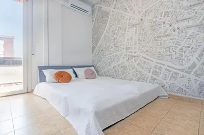 Letto o letti in una camera di Oasi urbana near Osteria Francesana