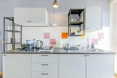 Cucina o angolo cottura di Oasi urbana near Osteria Francesana