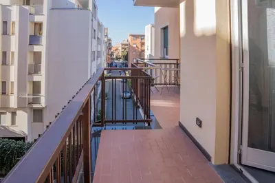 Balcone o terrazza di 020 - Casa Levante - CENTRO città, Carruggio e Mare BAIA DEL SILENZIO a 500 m