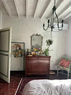 Letto o letti in una camera di B&B Ostria Vento