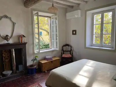 Letto o letti in una camera di B&B Ostria Vento