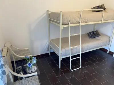 Letto o letti in una camera di Casa Panorama