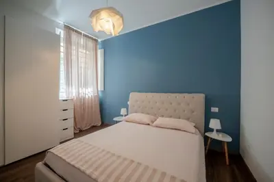 Letto o letti in una camera di A due passi dal parco