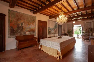 Area soggiorno di Villa Cairoli Gonzaga