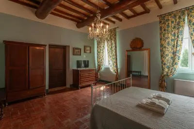 Letto o letti in una camera di Villa Cairoli Gonzaga