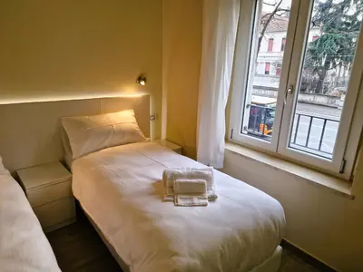 Letto o letti in una camera di La Corte del Maggiore