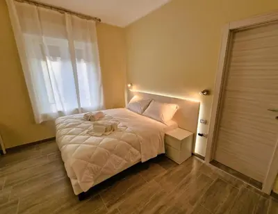 Letto o letti in una camera di La Corte del Maggiore
