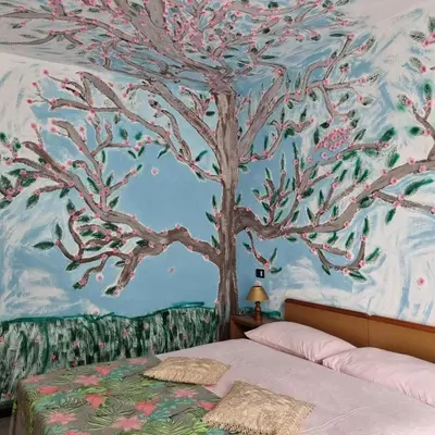 Letto o letti in una camera di Room e Breakfast Diana e Ninni Salsomaggiore Terme