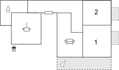 Planimetria di Nice Apartment In Moneglia With Wifi