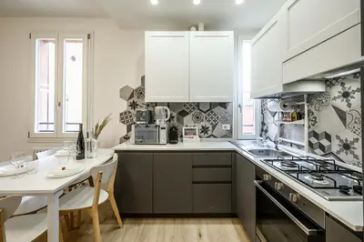 Cucina o angolo cottura di Nella CORTE DEL MULINO, 1 passo dal centro con parcheggio
