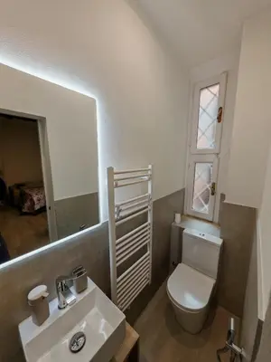 Bagno di La Sosta-appartamento a pochi passi dalla stazione