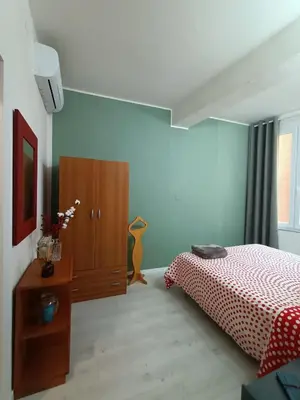 Letto o letti in una camera di Appartamento in Pomposa, nel cuore della città