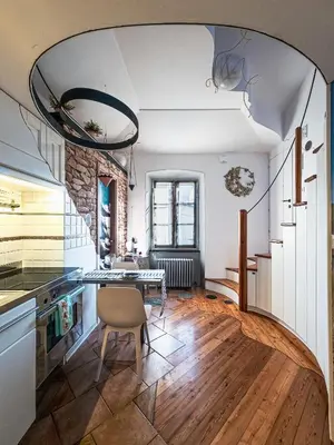Cucina o angolo cottura di Microcasa strategica cinque Terre e Portofino