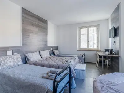 Letto o letti in una camera di House Sabbioneta