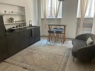 Cucina o angolo cottura di Splendido Loft Centro Storico Parma