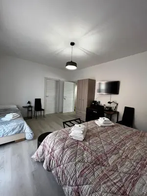Letto o letti in una camera di R&B Emilia