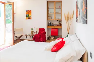 Letto o letti in una camera di Agri Suite with jacuzzi - La Bilaia