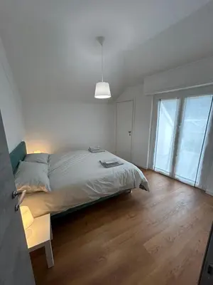 Letto o letti in una camera di La casa sul tetto