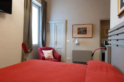 Letto o letti in una camera di Borgo35
