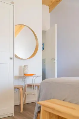 Letto o letti in una camera di B&B La Volpe