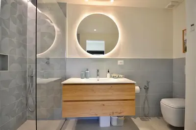 Bagno di Penthouse Marina di Bardi - Attico con vista mozzafiato su Portofino e terrazza privata
