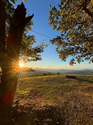 Paesaggio naturale nelle vicinanze della villa